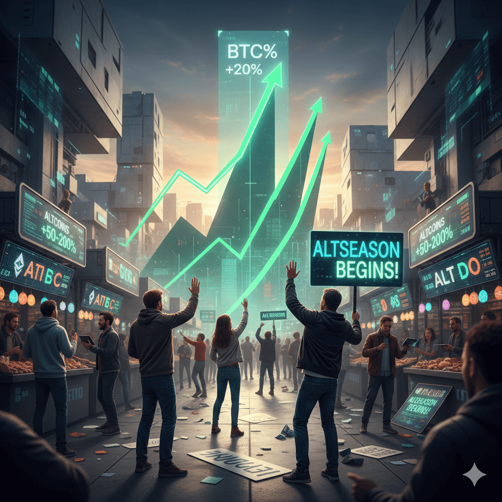 Digital студия Бюро Невозможного Москва | Рынок показал мощный отскок: BTC вырос, альткоины — ещё сильнее. Начало нового альтсезона? Биткоин подскочил