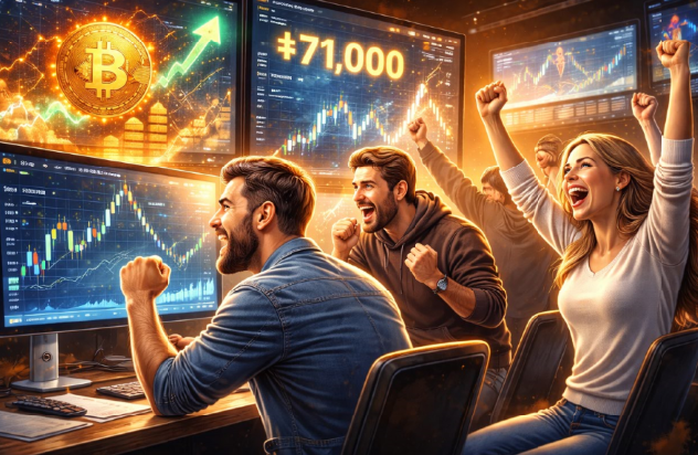 Digital студия Бюро Невозможного Москва | Биткоин снова выше $71 000: почему крипта сначала пугает, а потом удивляет ещё сильнее