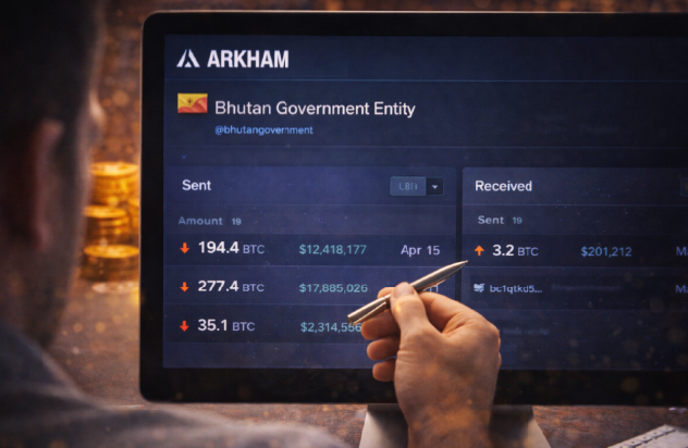 Digital студия Бюро Невозможного Москва | Власти Бутана продолжают продавать биткоины — данные Arkham Intelligence