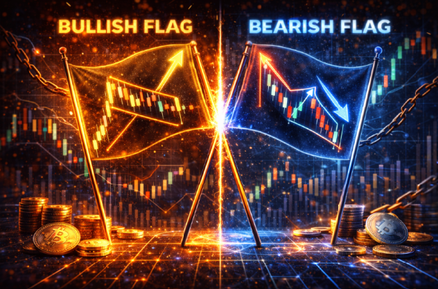 Digital студия Бюро Невозможного Москва | Флаг на графике криптовалют: как распознать и почему паттерн ломается