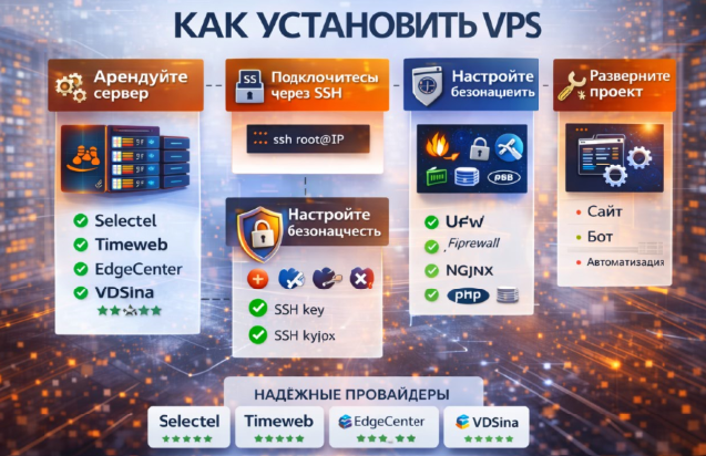 Digital студия Бюро Невозможного Москва | Установка VPS: пошаговый разбор для тех, кто хочет свой сервер без боли