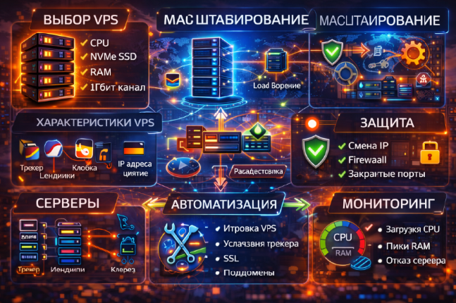 Digital студия Бюро Невозможного Москва | VPS для арбитража трафика: инфраструктура под масштаб