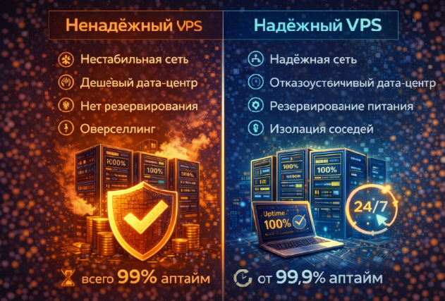 Digital студия Бюро Невозможного Москва | Рейтинг VPS 2026 с лучшим аптаймом: серверы для стабильной работы 24/7