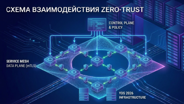 Digital студия Бюро Невозможного Москва | VDS 2026 для service mesh инфраструктуры: управление трафиком между микросервисами и zero-trust взаимодействие