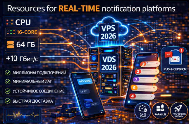 Digital студия Бюро Невозможного Москва | Лучшие VPS 2026 для real-time notification платформ: push-сервисы, WebSocket и мгновенная доставка сообщений Digital студия Бюро Невозможного Москва | Лучшие VPS 2026 для real-time notification платформ: push-сервисы, WebSocket и мгновенная доставка сообщений