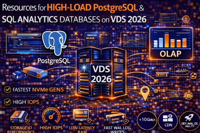Digital студия Бюро Невозможного Москва | Лучшие VDS 2026 для high-load PostgreSQL и аналитических SQL-баз данных