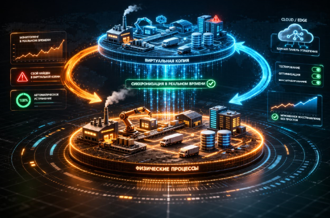 Digital студия Бюро Невозможного Москва | VPS 2026 для систем виртуального дублирования: управление цифровыми копиями процессов в реальном времени