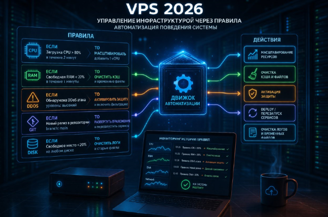 Digital студия Бюро Невозможного Москва | VPS 2026 для управления инфраструктурой через правила: автоматизация поведения системы