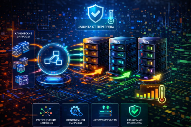 Digital студия Бюро Невозможного Москва | VPS 2026 для снижения нагрузки на сервер: как распределить запросы без перегрева системы