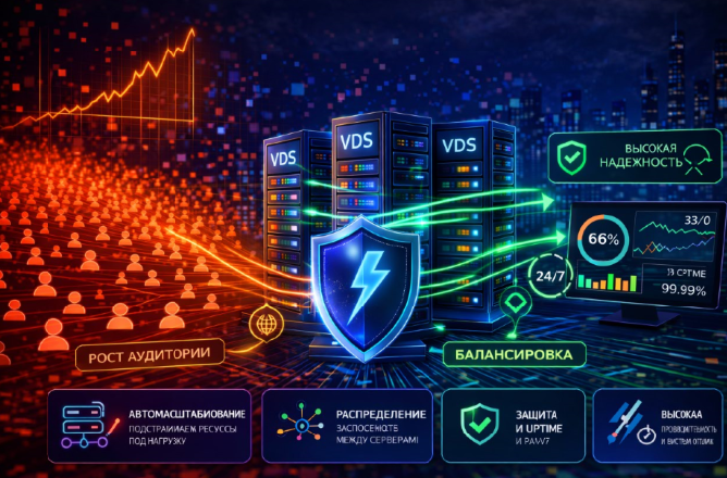 Digital студия Бюро Невозможного Москва | VDS 2026 для работы с большим количеством пользователей: как выдержать рост аудитории Digital студия Бюро Невозможного Москва | VDS 2026 для работы с большим количеством пользователей: как выдержать рост аудитории