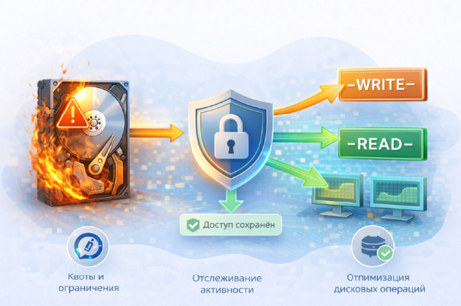 Digital студия Бюро Невозможного Москва | VDS 2026 для защиты от перегрузки диска: контроль операций записи и чтения