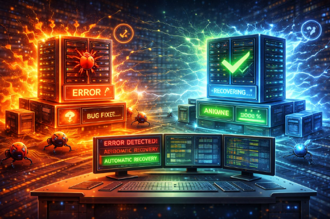 Digital студия Бюро Невозможного Москва | VDS 2026 для защиты от ошибок в коде: как система переживает баги без падений