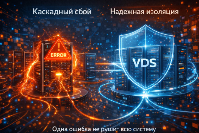 Digital студия Бюро Невозможного Москва | VDS для предотвращения каскадных сбоев: как одна ошибка не рушит всю систему
