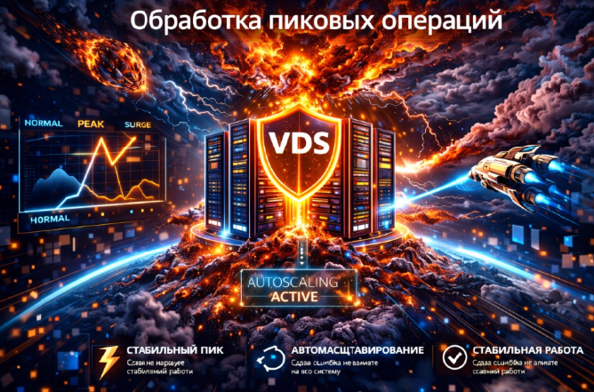 Digital студия Бюро Невозможного Москва | VDS 2026 для обработки пиковых операций: как система справляется с резкими нагрузками