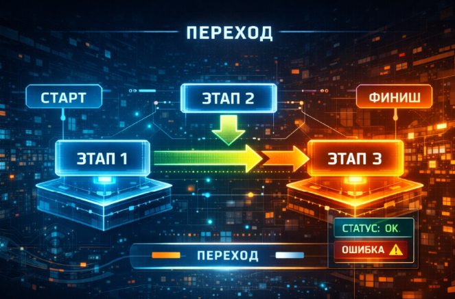 Digital студия Бюро Невозможного Москва | VPS 2026 для управления состояниями системы: контроль переходов между этапами работы