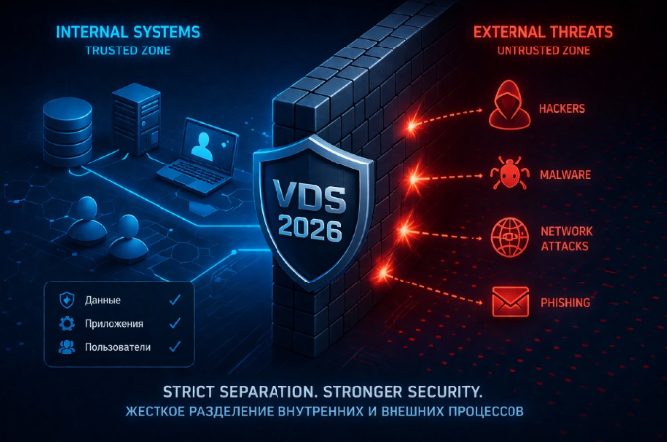 Digital студия Бюро Невозможного Москва | VDS 2026 для контроля границ системы: жесткое разделение внутренних и внешних процессов