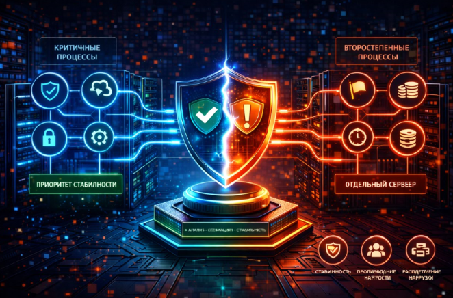 Digital студия Бюро Невозможного Москва | VDS 2026 для разделения критичных и второстепенных процессов: бескомпромиссный приоритет стабильности