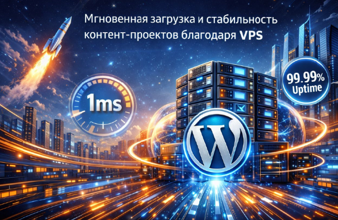 Digital студия Бюро Невозможного Москва | VPS 2026 для WordPress: архитектура мгновенной загрузки и стабильности контент-проектов