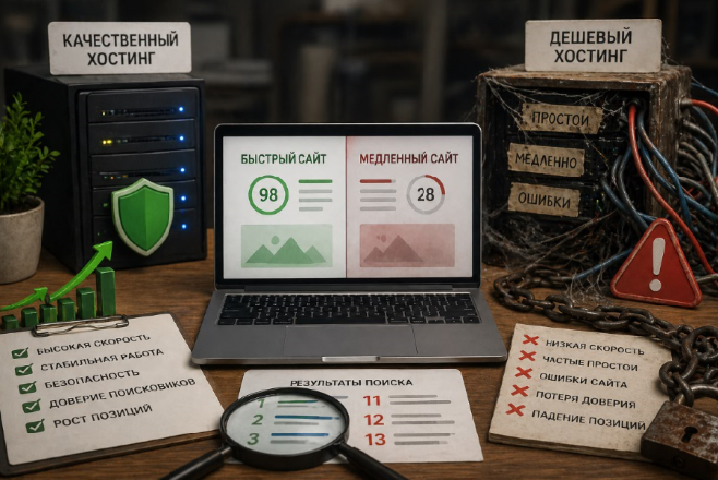 Digital студия Бюро Невозможного Москва | Почему дешевый хостинг может вредить продвижению сайта в поиске