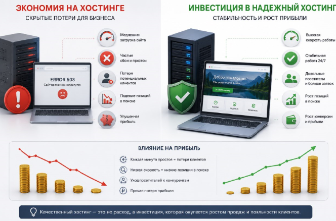 Digital студия Бюро Невозможного Москва | Почему экономия на хостинге может привести к потере прибыли сайта