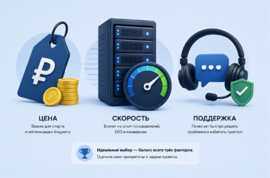 Digital студия Бюро Невозможного Москва | Что важнее при выборе хостинга: цена, скорость или поддержка