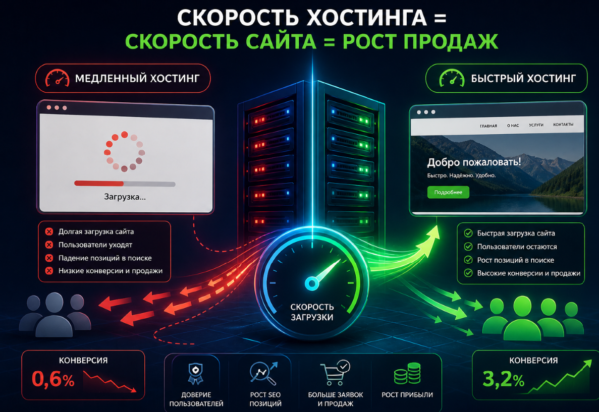 Digital студия Бюро Невозможного Москва | Почему скорость хостинга напрямую влияет на продажи сайта