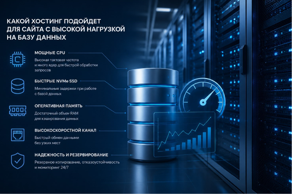 Digital студия Бюро Невозможного Москва | Какой хостинг подойдет для сайта с высокой нагрузкой на базу данных