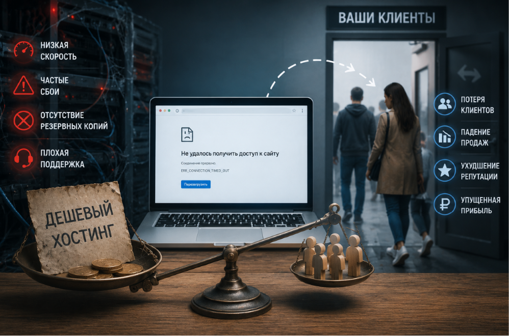 Digital студия Бюро Невозможного Москва | Почему дешевый хостинг может привести к потере клиентов
