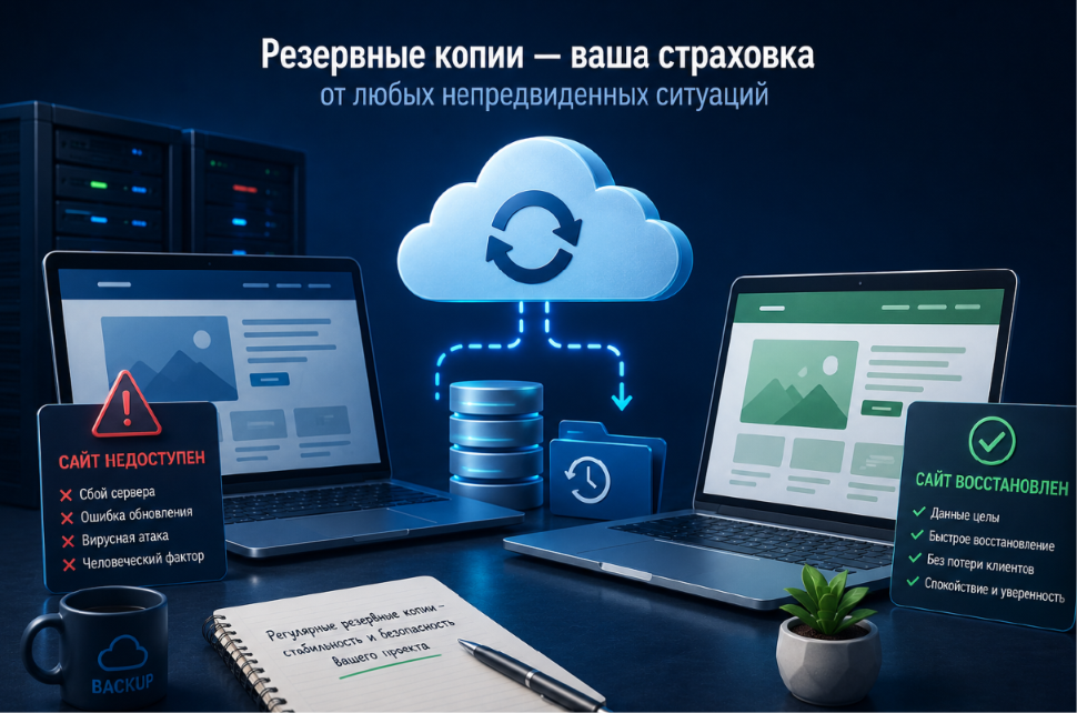 Digital студия Бюро Невозможного Москва | Почему резервные копии на хостинге важны для любого сайта
