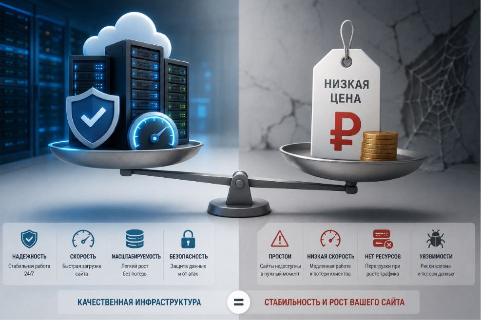 Digital студия Бюро Невозможного Москва | Почему качество инфраструктуры хостинга важнее красивых тарифов