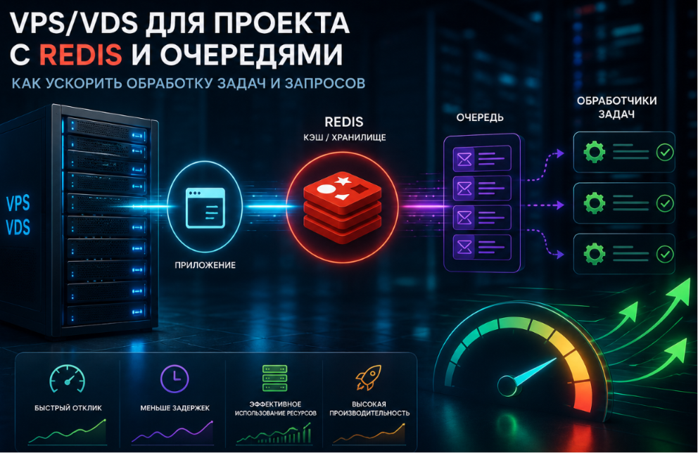 VPS/VDS для проекта с Redis и очередями: как ускорить обработку задач и запросов