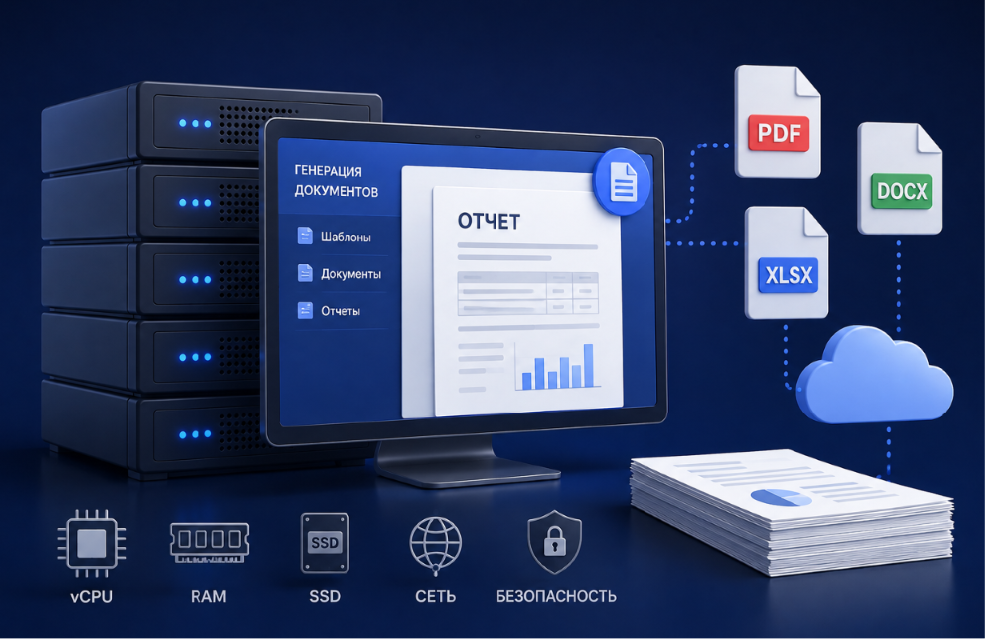 VPS/VDS для сервиса генерации документов: какие ресурсы нужны для PDF, отчетов и шаблонов